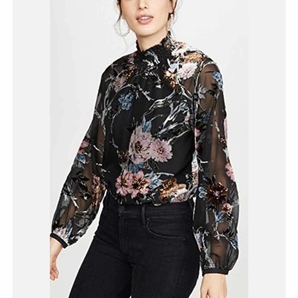 Yumi Kim Lexington Ave Blouse in Timeless Velvet Burnout Size Small - Picture 12 of 12